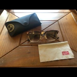 Ray Ban Clubmaster Tortoise Shell Sunglasses